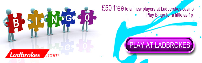 Play top online Bingo at ladbrokes casino today!