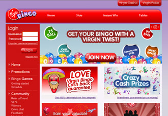 Virgin Bingo Screen shot